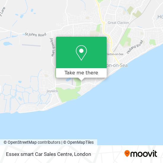 Essex smart Car Sales Centre map
