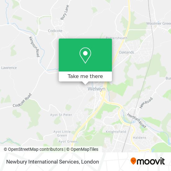 Newbury International Services map