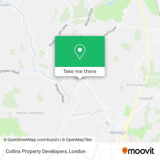 Collins Property Developers map