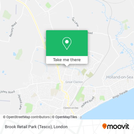 Brook Retail Park (Tesco) map