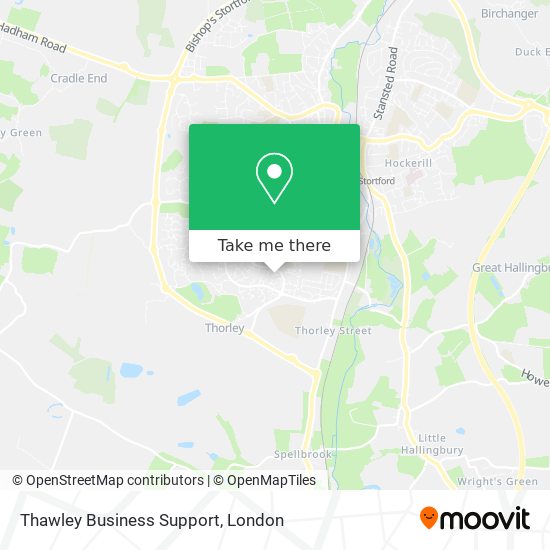 Thawley Business Support map