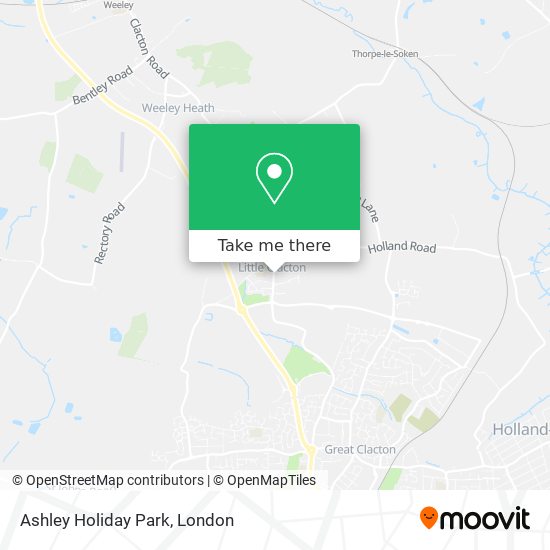 Ashley Holiday Park map