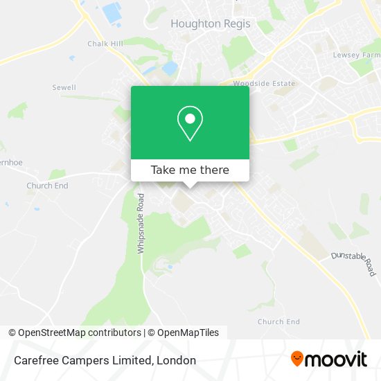 Carefree Campers Limited map