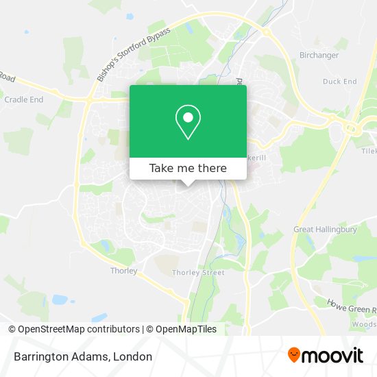 Barrington Adams map