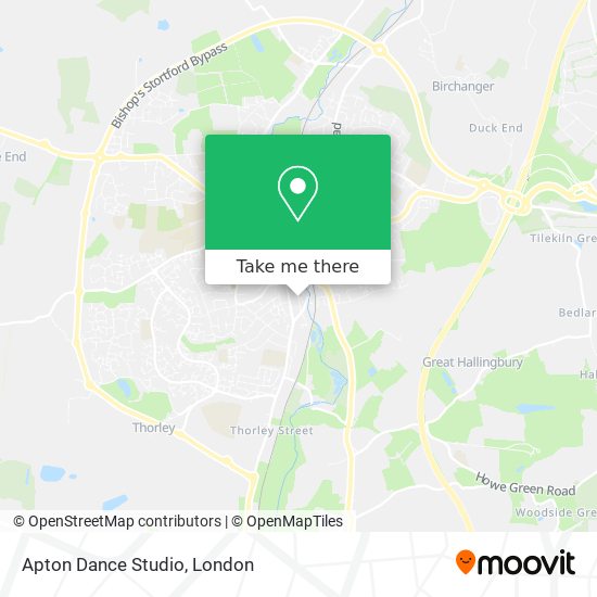 Apton Dance Studio map