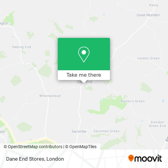 Dane End Stores map