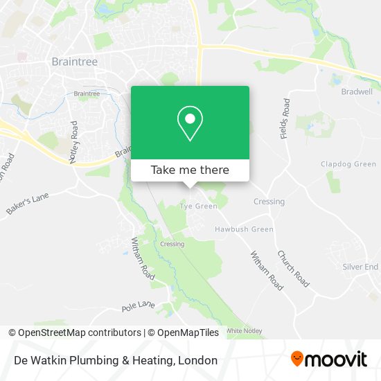 De Watkin Plumbing & Heating map