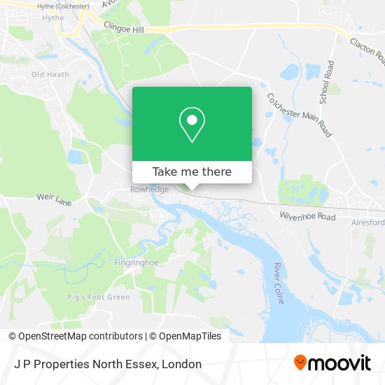 J P Properties North Essex map