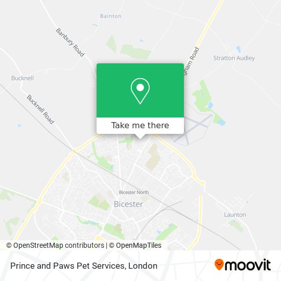 Prince and Paws Pet Services map