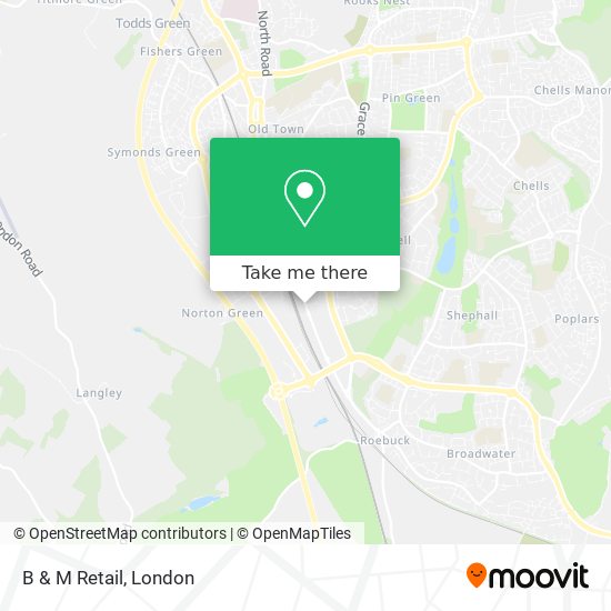 B & M Retail map
