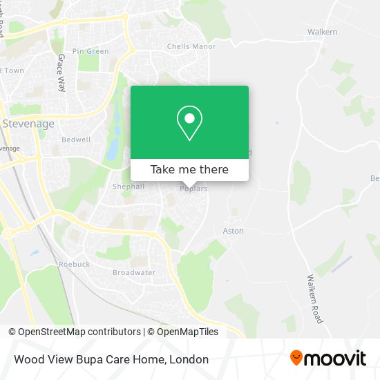 Wood View Bupa Care Home map