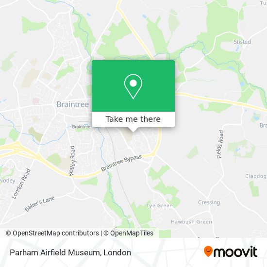 Parham Airfield Museum map