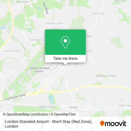 London Stansted Airport - Short Stay (Red Zone) map