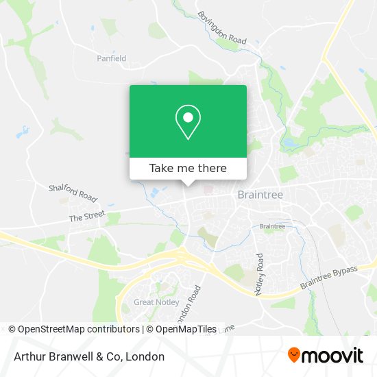 Arthur Branwell & Co map