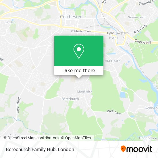 Berechurch Family Hub map