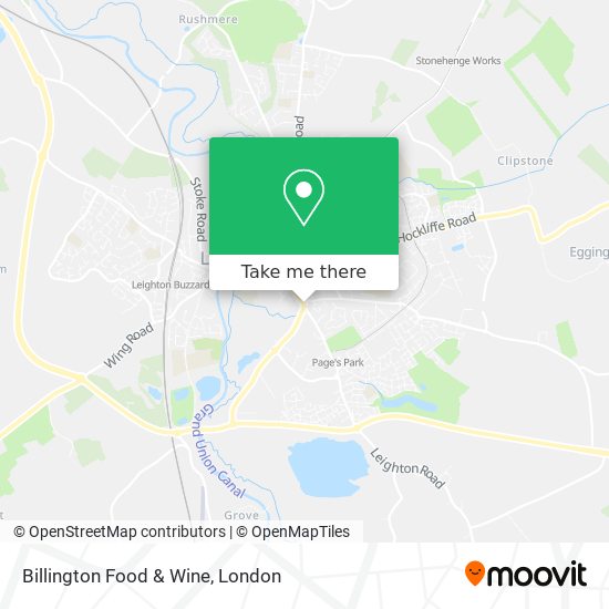 Billington Food & Wine map