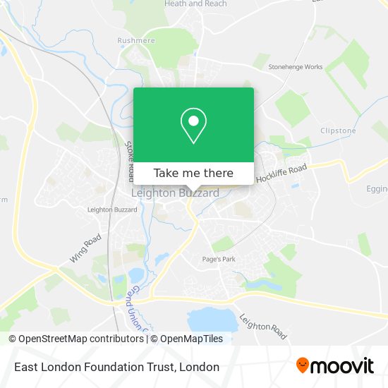 East London Foundation Trust map