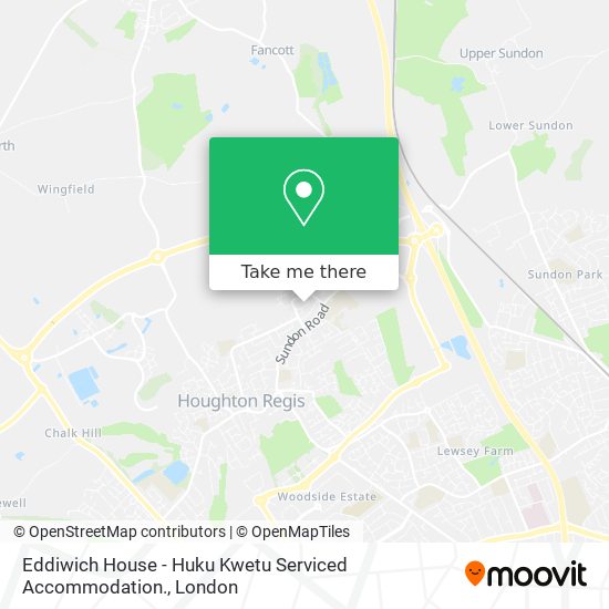 Eddiwich House - Huku Kwetu Serviced Accommodation. map