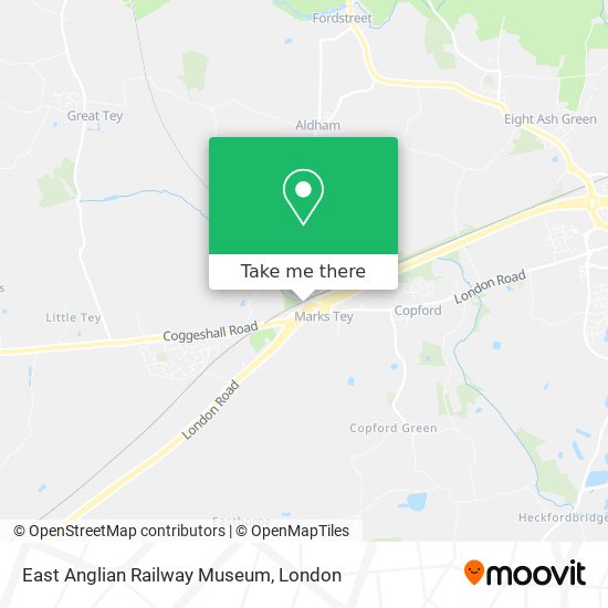 East Anglian Railway Museum map