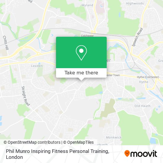 Phil Munro Inspiring Fitness Personal Training map