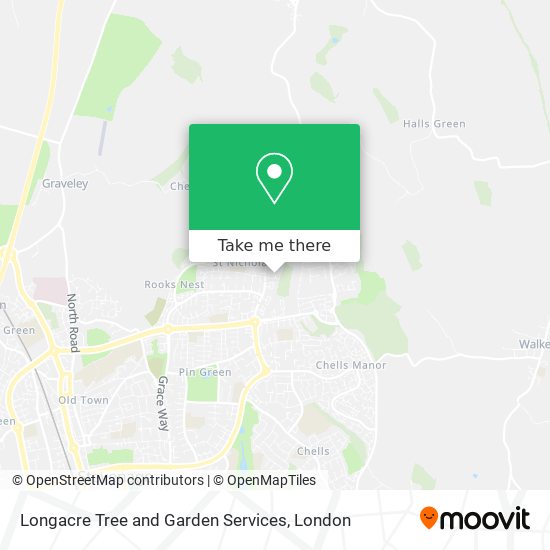 Longacre Tree and Garden Services map