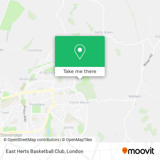 East Herts Basketball Club map