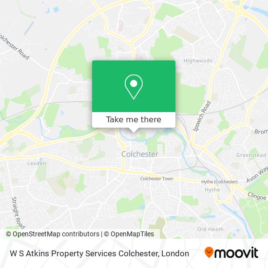 W S Atkins Property Services Colchester map