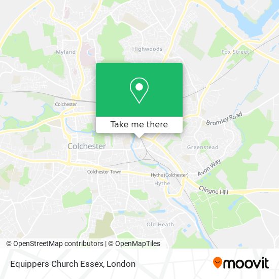 Equippers Church Essex map