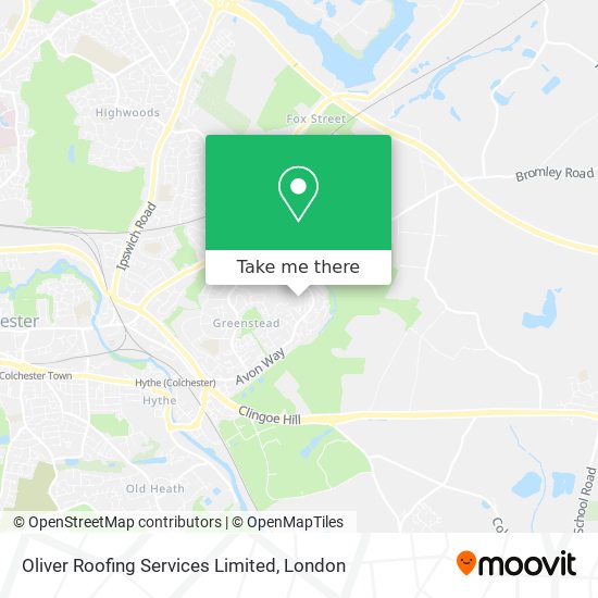 Oliver Roofing Services Limited map
