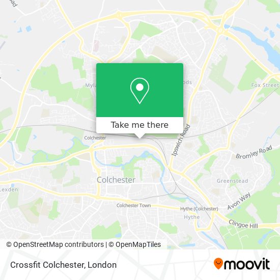 Crossfit Colchester map