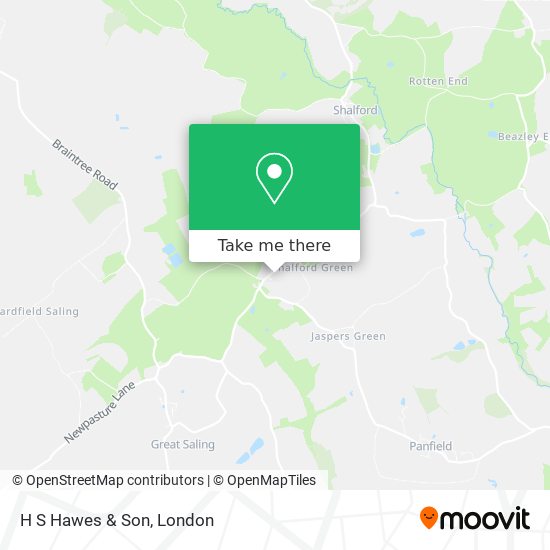 H S Hawes & Son map