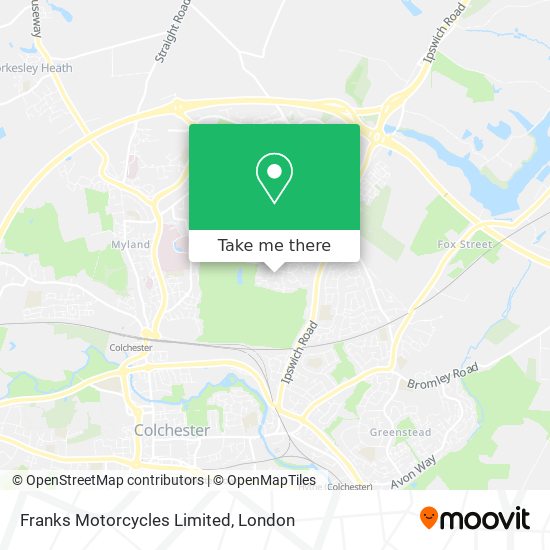 Franks Motorcycles Limited map