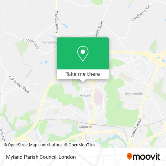 Myland Parish Council map