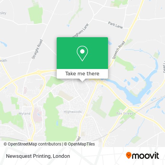 Newsquest Printing map