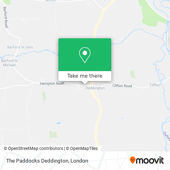 The Paddocks Deddington map
