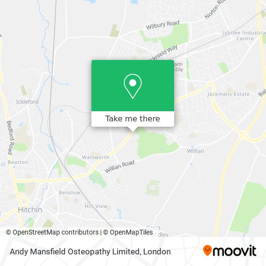 Andy Mansfield Osteopathy Limited map