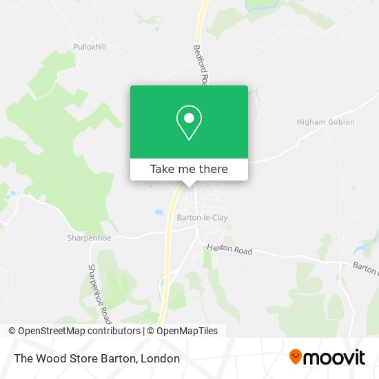 The Wood Store Barton map