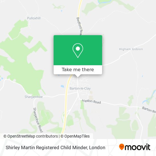 Shirley Martin Registered Child Minder map