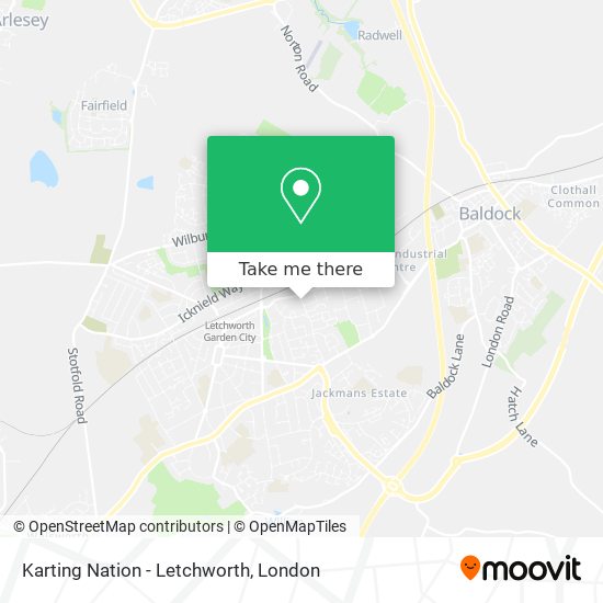 Karting Nation - Letchworth map