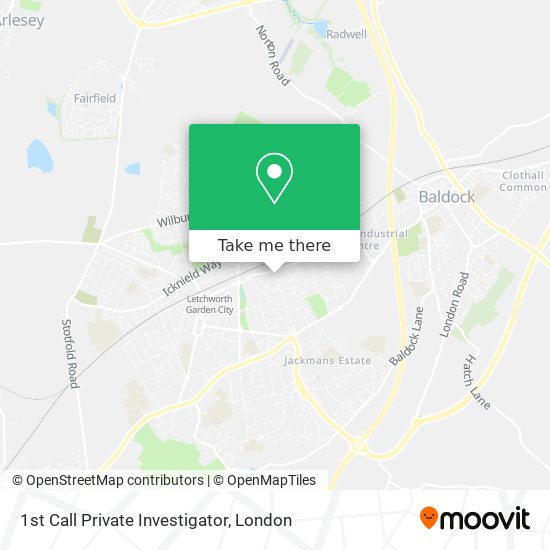 1st Call Private Investigator map