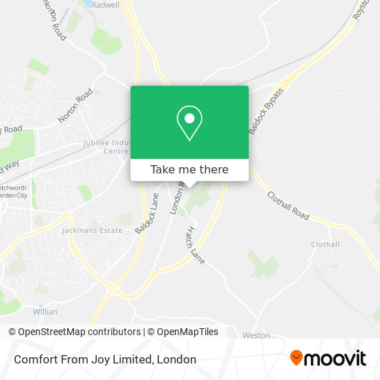 Comfort From Joy Limited map