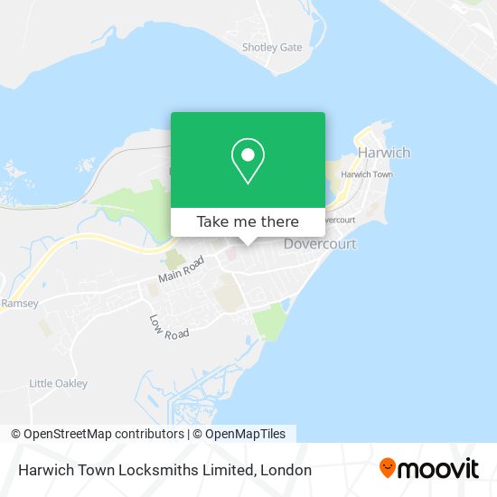 Harwich Town Locksmiths Limited map