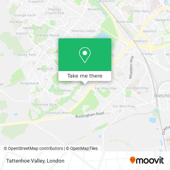 Tattenhoe Valley map