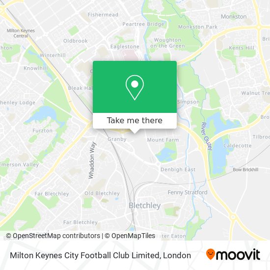 Milton Keynes City Football Club Limited map