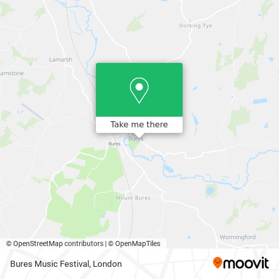 Bures Music Festival map