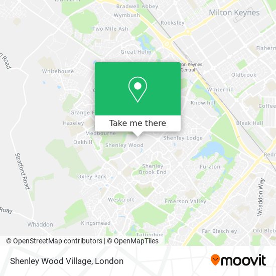 Shenley Wood Village map