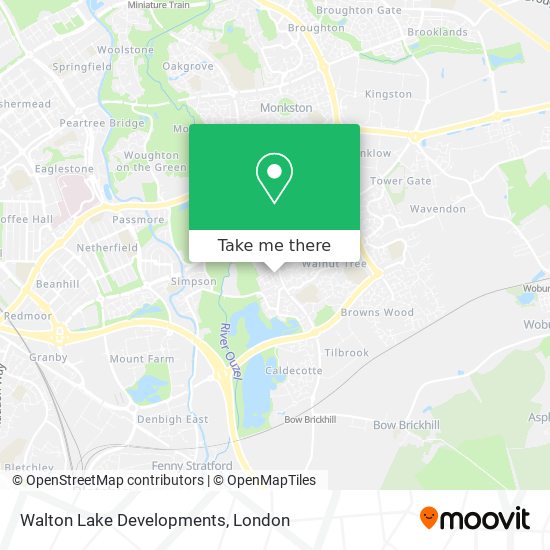 Walton Lake Developments map