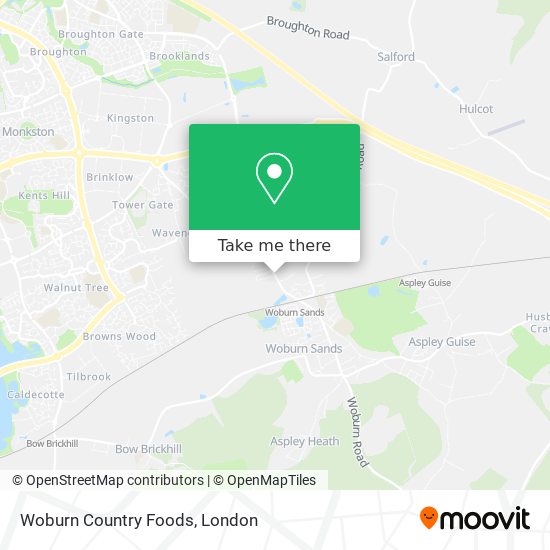 Woburn Country Foods map