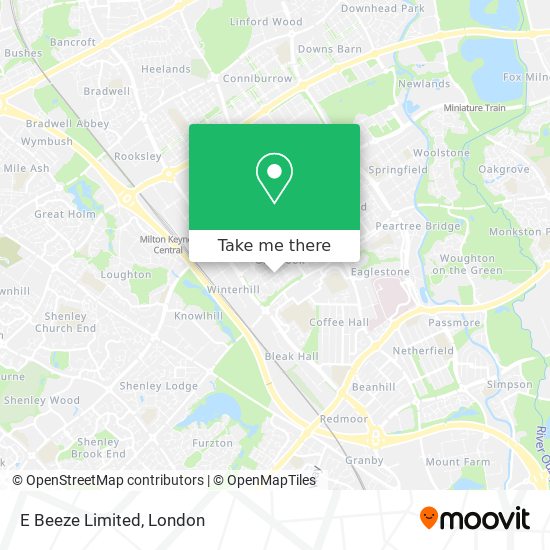 E Beeze Limited map