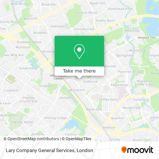 Lary Company General Services map